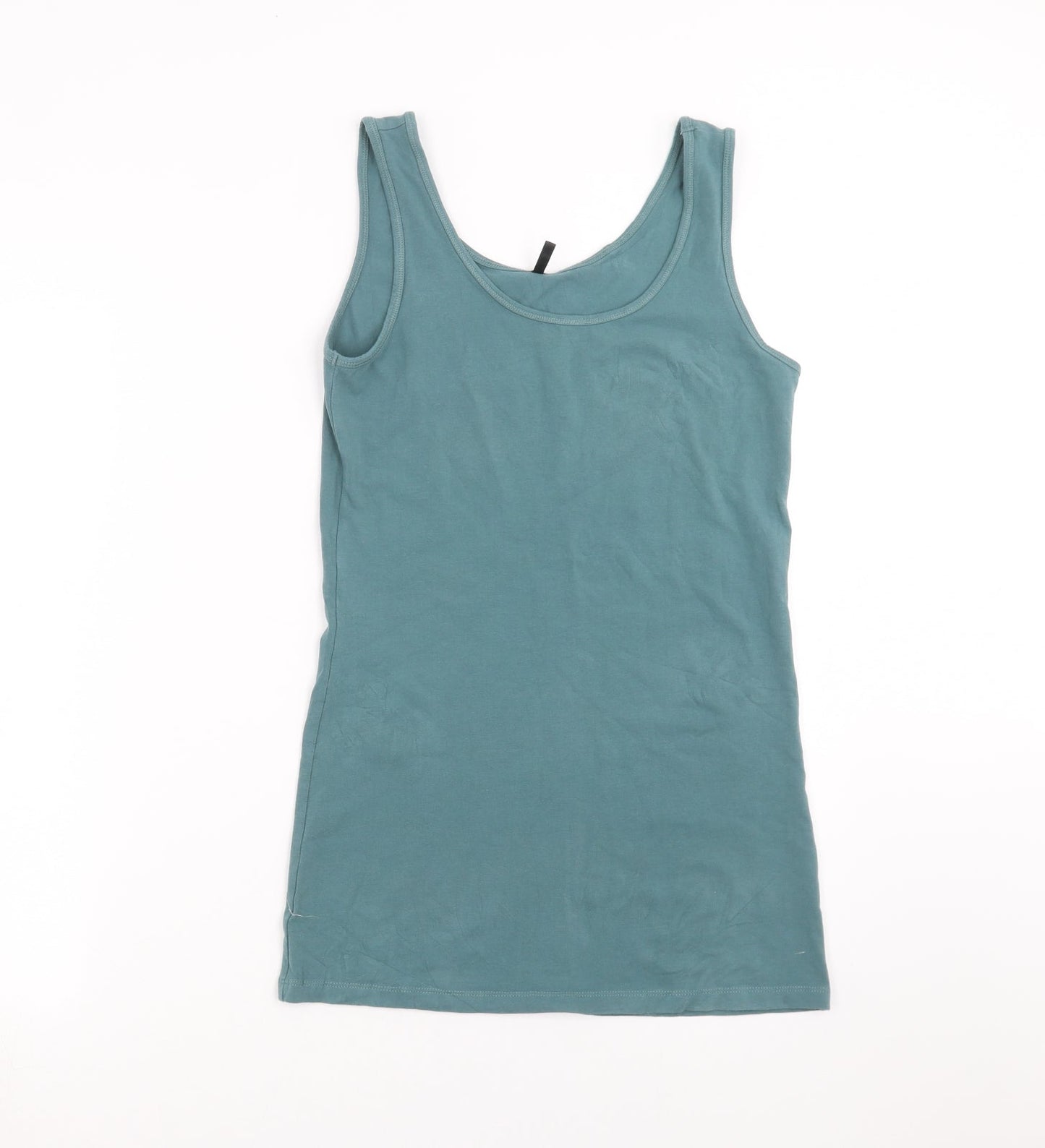 Womens UK Size L Only Green Basic Tank