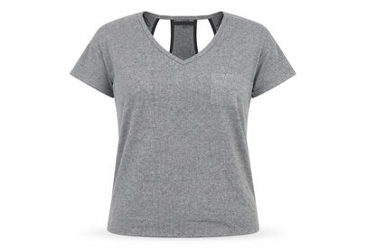 Womens UK Size 10 NEXT Silver Basic T-Shirt