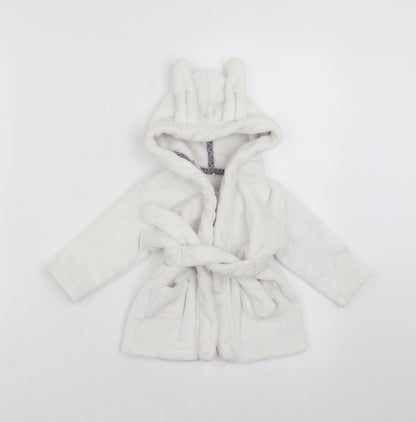 Billie Baby White Solid   Robe Size 3-6 Months