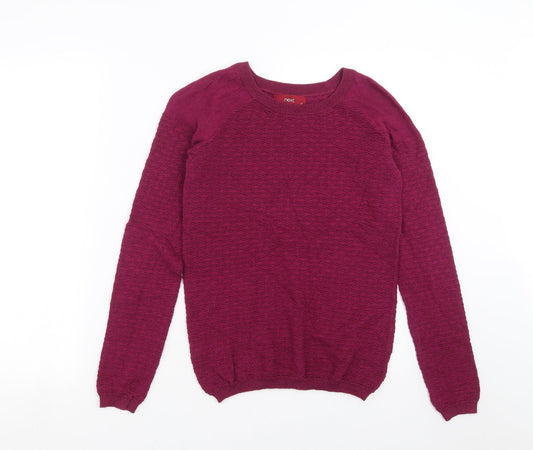 Womens UK Size 6 NEXT Purple Pullover Jumper