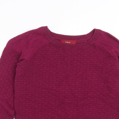 Womens UK Size 6 NEXT Purple Pullover Jumper
