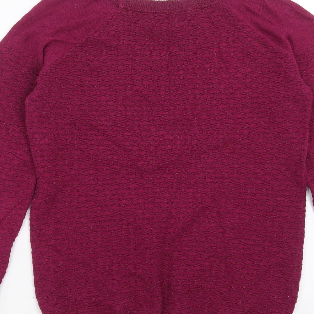 Womens UK Size 6 NEXT Purple Pullover Jumper
