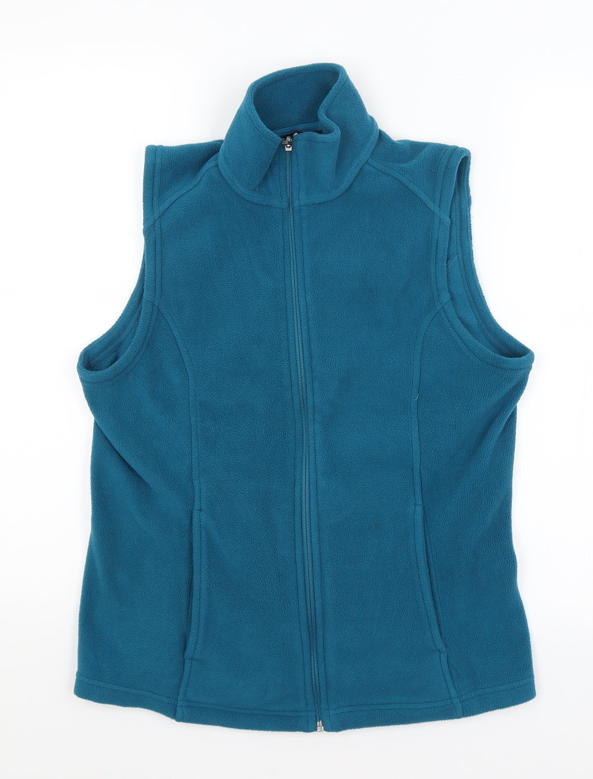 Womens UK Size S Lands End Blue Vest Jumper