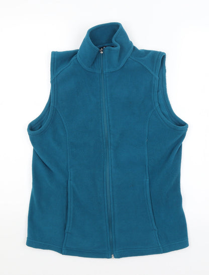 Womens UK Size S Lands End Blue Vest Jumper
