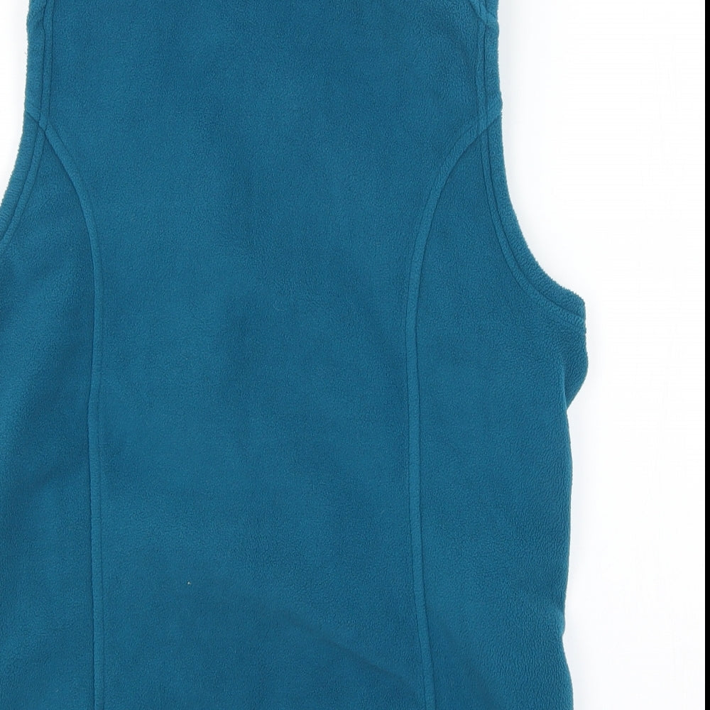 Womens UK Size S Lands End Blue Vest Jumper