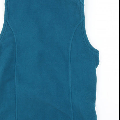 Womens UK Size S Lands End Blue Vest Jumper