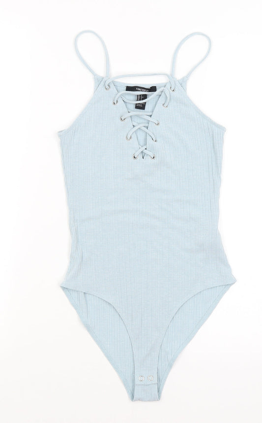 FOREVER 21 Womens Blue   Bodysuit One-Piece Size S
