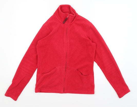 Womens UK Size 10 M&S Pink Full Zip Jumper