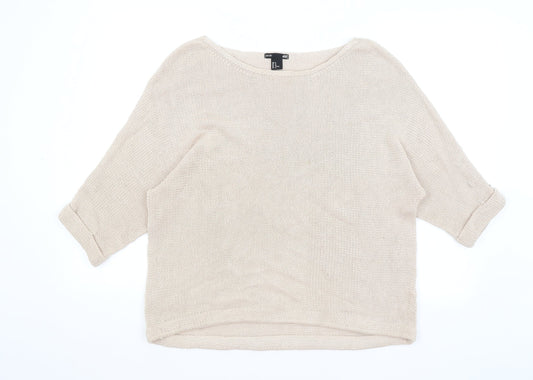 Womens UK Size M H&M Pink Pullover Jumper