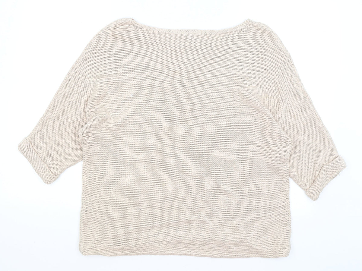 Womens UK Size M H&M Pink Pullover Jumper
