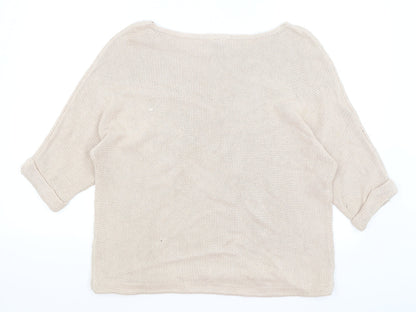 Womens UK Size M H&M Pink Pullover Jumper