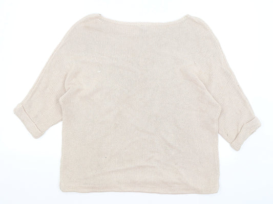 Womens UK Size M H&M Pink Pullover Jumper