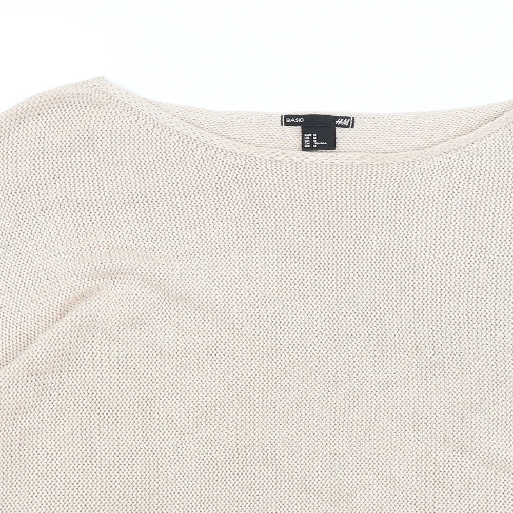 Womens UK Size M H&M Pink Pullover Jumper