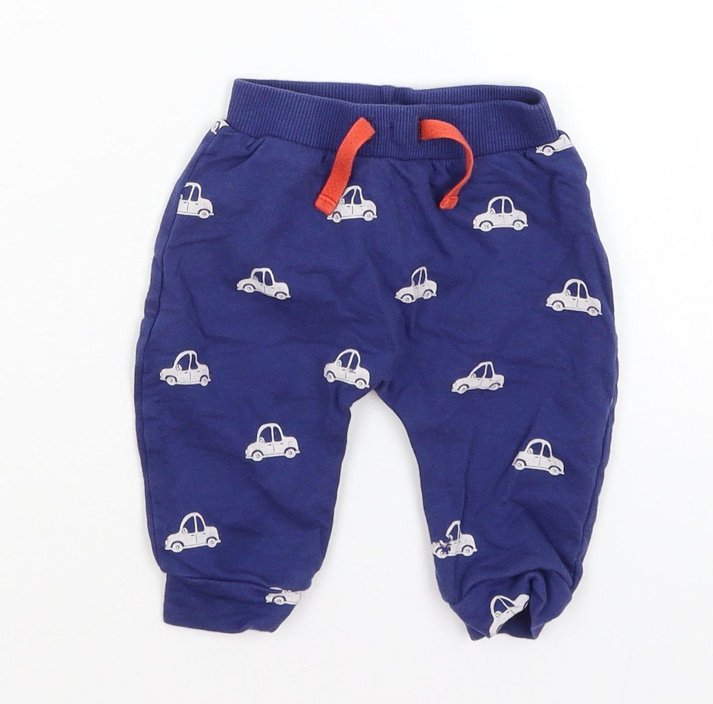 Blue Zoo Baby Blue   Jogger Trousers Size 3-6 Months  - Cars