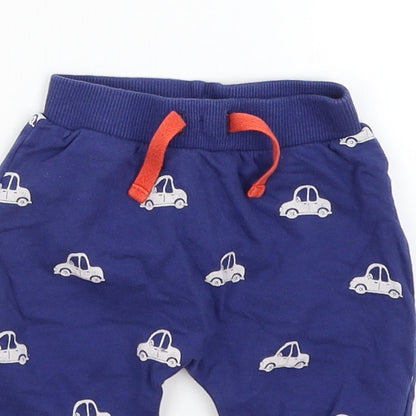 Blue Zoo Baby Blue   Jogger Trousers Size 3-6 Months  - Cars