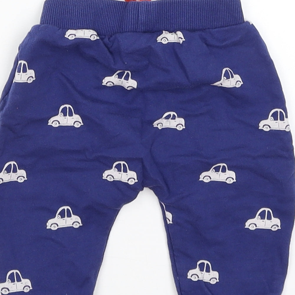 Blue Zoo Baby Blue   Jogger Trousers Size 3-6 Months  - Cars
