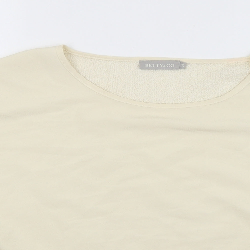 Womens UK Size 10 Betty & Co Ivory Pullover Jumper