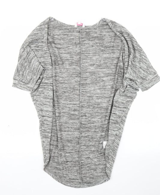 Miss Evie Girls Grey   Cardigan Jumper Size 9 Years