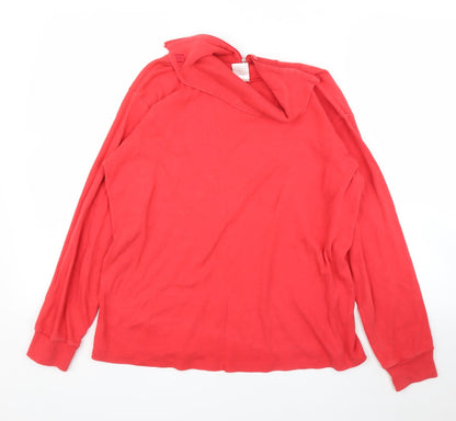 Womens UK Size 10 Preworn Red Pullover Jumper