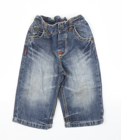 NEXT Boys Blue  Denim Capri Jeans Size 9-12 Months