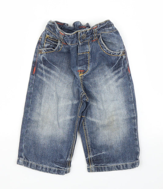 NEXT Boys Blue  Denim Capri Jeans Size 9-12 Months