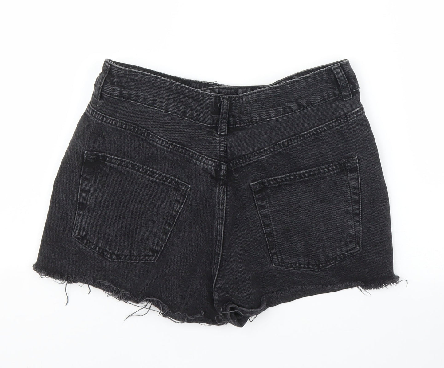 Topshop Womens Black  Denim Culotte Shorts Size 28 in