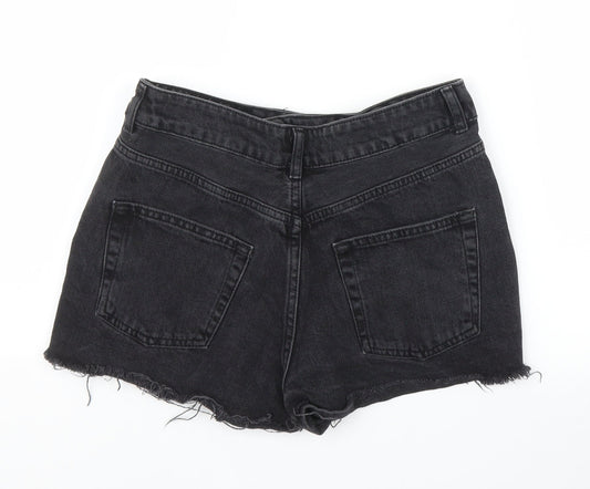 Topshop Womens Black  Denim Culotte Shorts Size 28 in