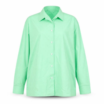 TruTex Womens Green   Basic Button-Up Size M