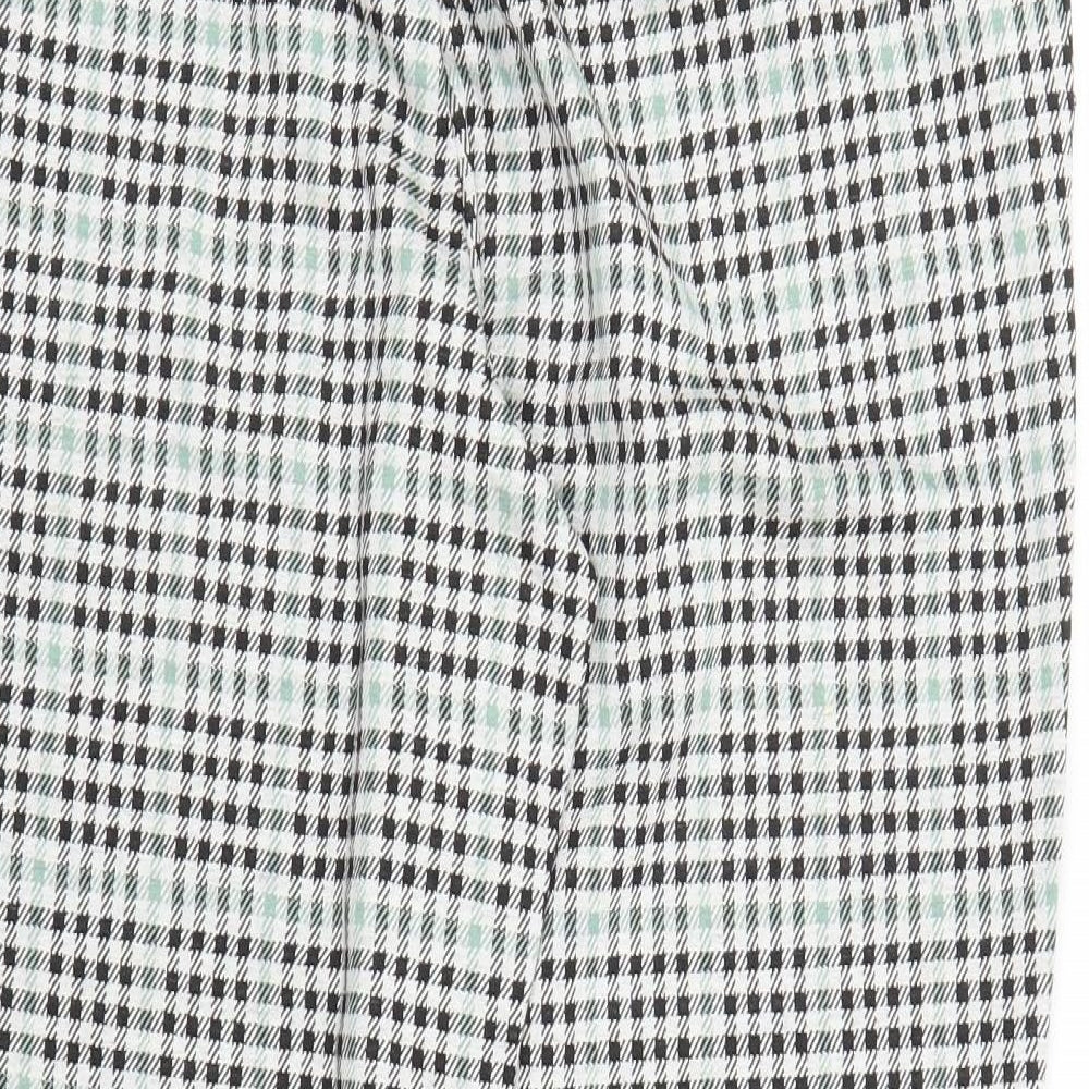 Womens UK Size L H&M Regular Fit Capri Green Trousers