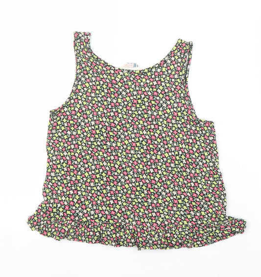 H&M Girls Pink Floral  Basic Tank Size 9 Years