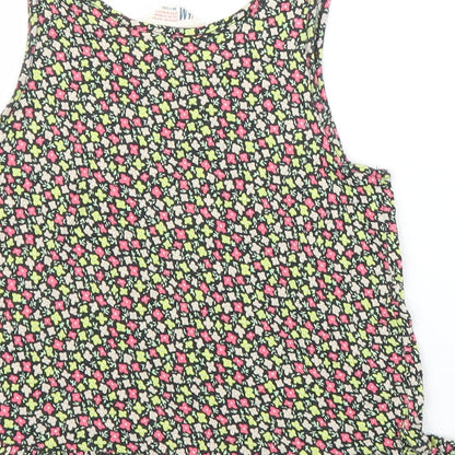 H&M Girls Pink Floral  Basic Tank Size 9 Years