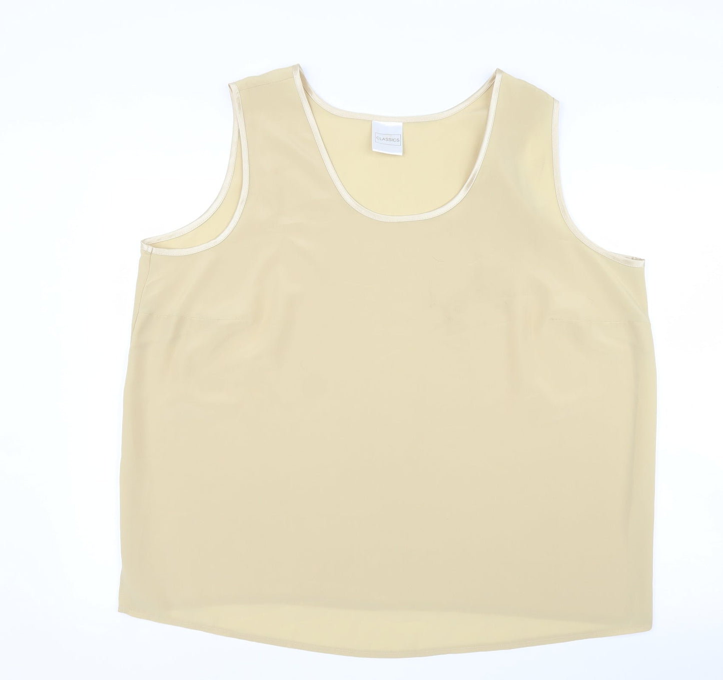 Classics Womens Gold   Basic Blouse Size 24