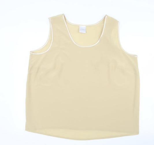 Classics Womens Gold   Basic Blouse Size 24