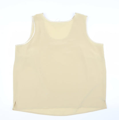 Classics Womens Gold   Basic Blouse Size 24