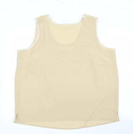 Classics Womens Gold   Basic Blouse Size 24