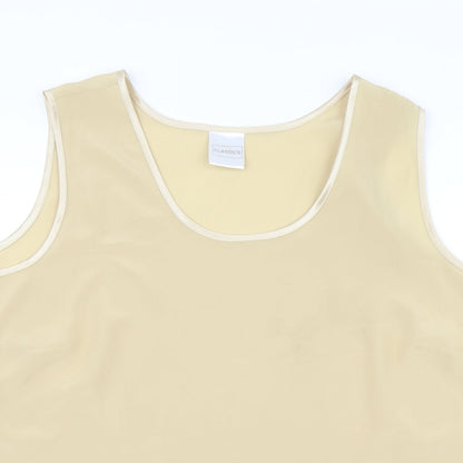 Classics Womens Gold   Basic Blouse Size 24