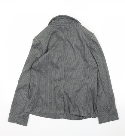 TU Womens Grey Spotted  Jacket Blazer Size 10