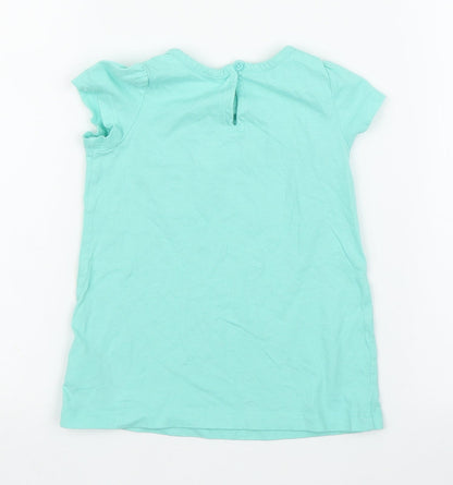 Gap Girls Green   Basic T-Shirt Size 12 Months