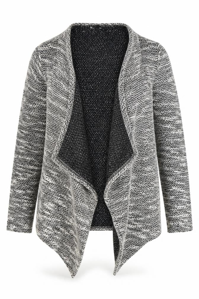 Womens UK Size M Amisu Grey Cardigan Jumper