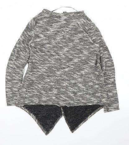 Womens UK Size M Amisu Grey Cardigan Jumper