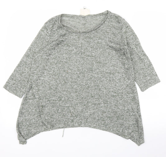 Womens UK Size 12 New Look Green Basic Blouse
