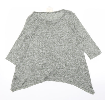 Womens UK Size 12 New Look Green Basic Blouse