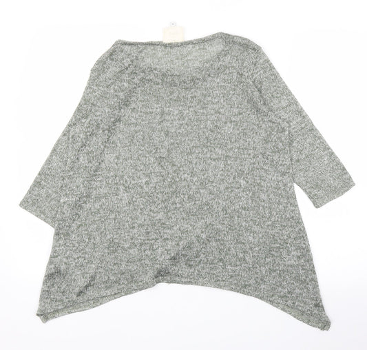 Womens UK Size 12 New Look Green Basic Blouse