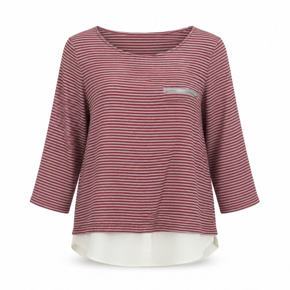 Womens UK Size 12 Warehouse Red Basic Blouse