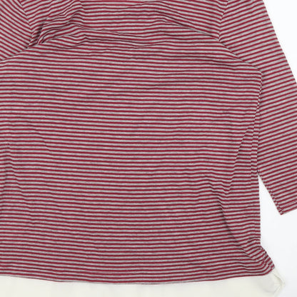 Womens UK Size 12 Warehouse Red Basic Blouse