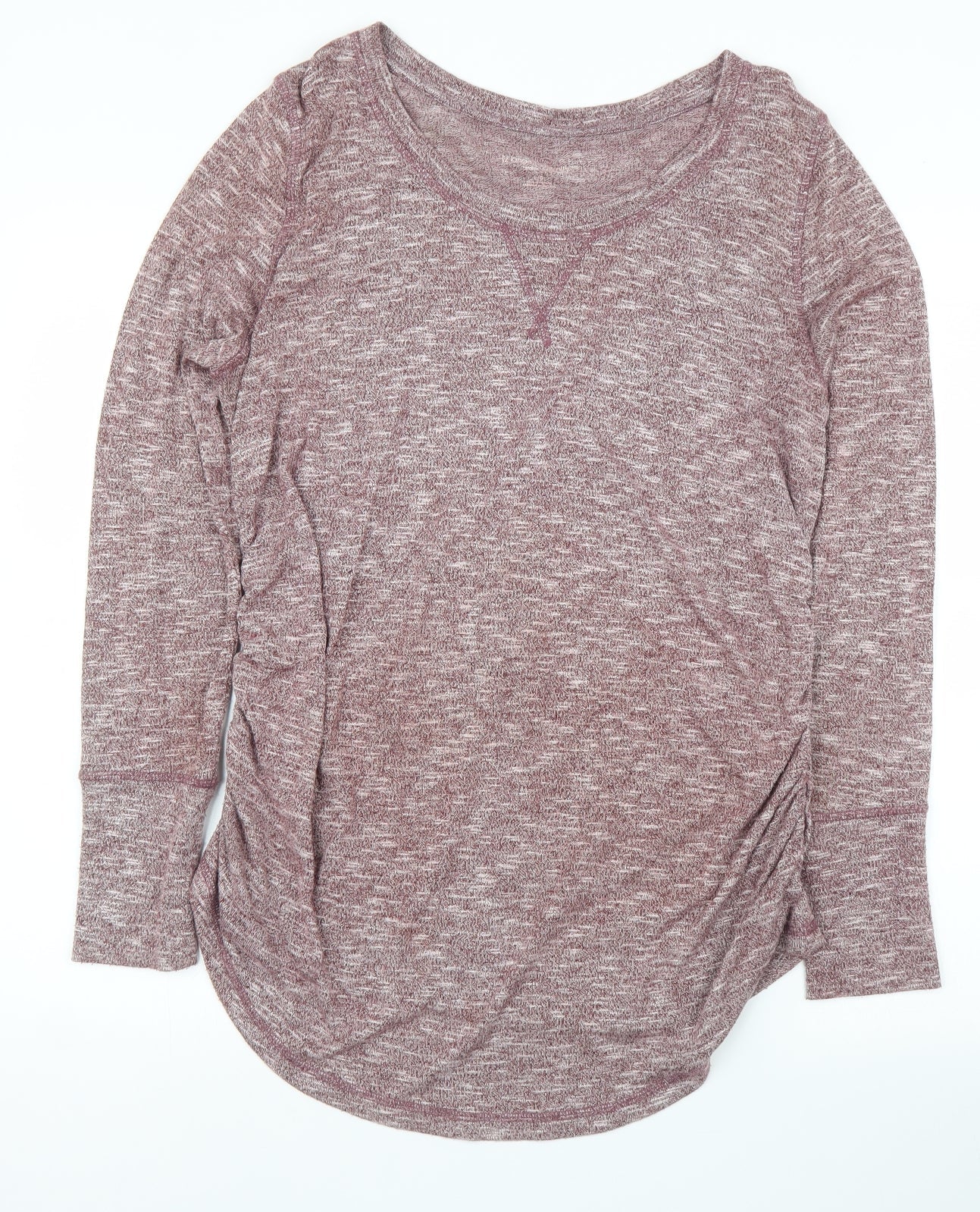 Liz Lange Womens Purple  Rayon Basic Blouse Size L