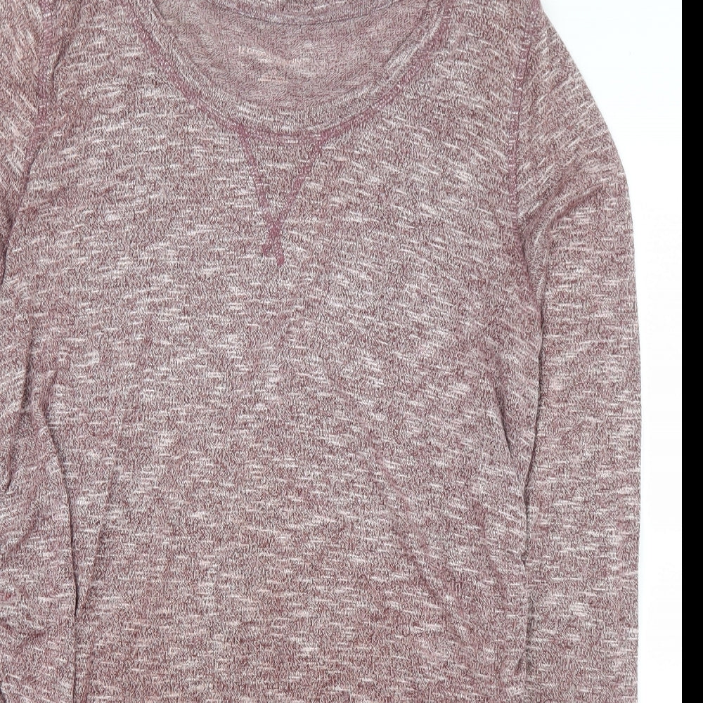 Liz Lange Womens Purple  Rayon Basic Blouse Size L