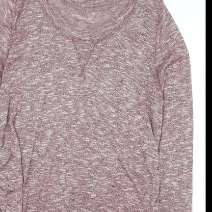 Liz Lange Womens Purple  Rayon Basic Blouse Size L