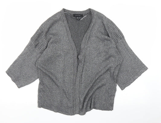 Primark Womens Silver   Cardigan Jumper Size 16