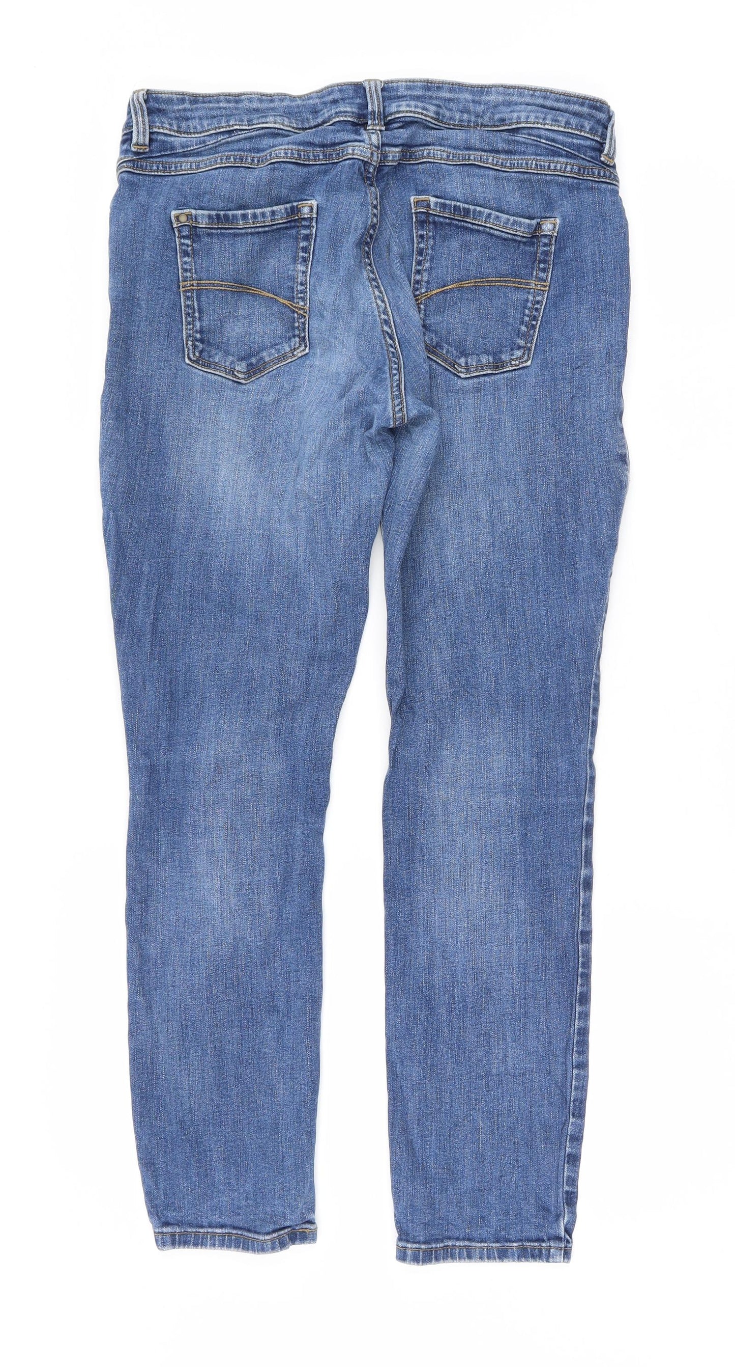 Preworn Womens Blue   Straight Jeans Size 34 L28 in